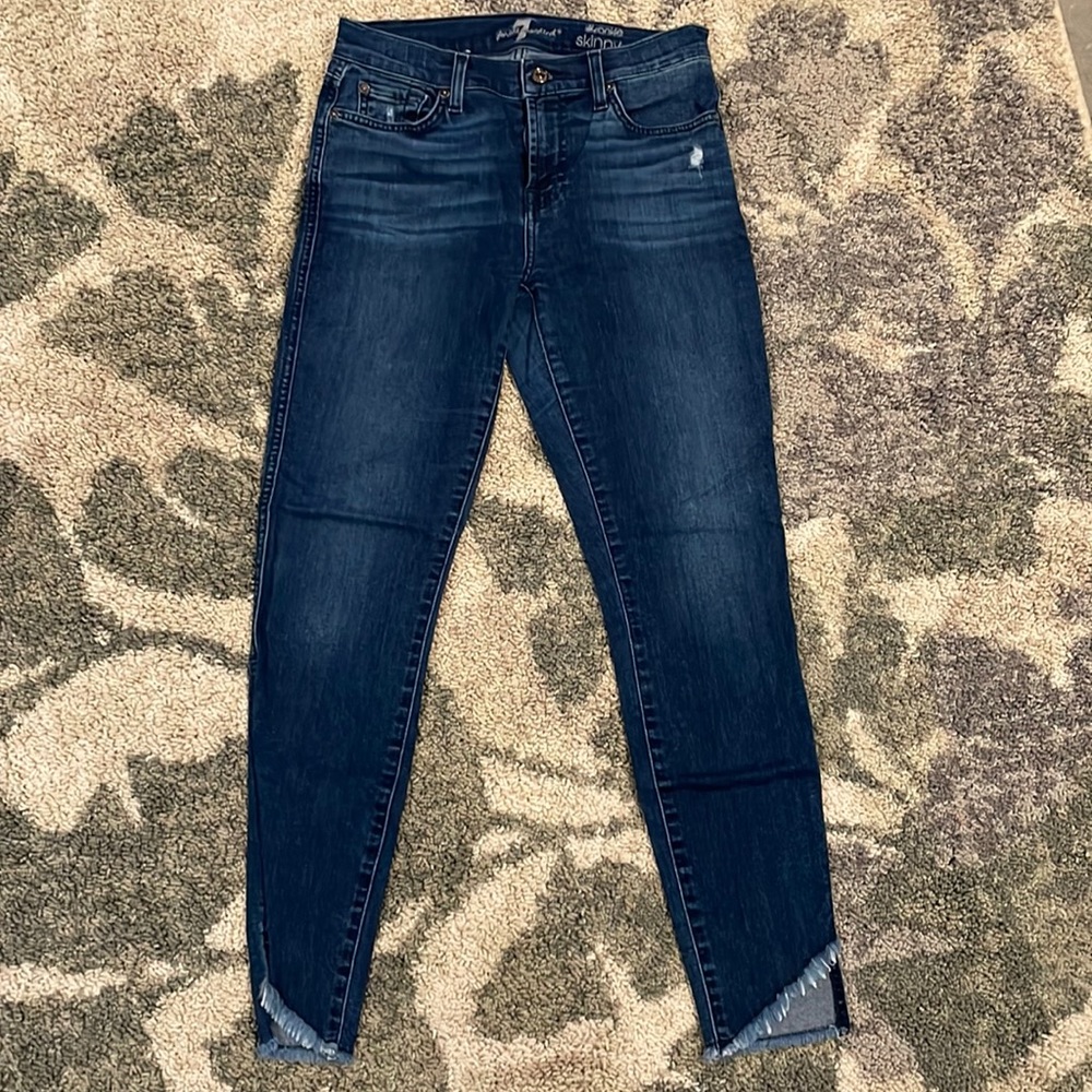 7 For All Man Kind skinny jeans size 25